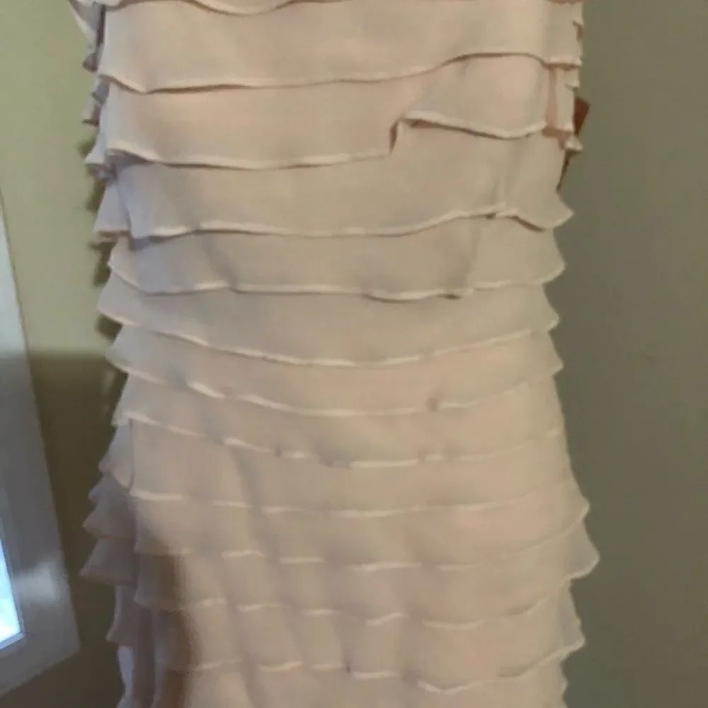 TASHIDA Collection pink ruffle gown - Picture 6 of 10
